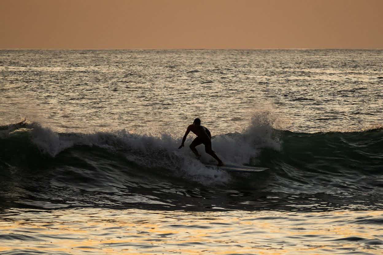 surfing in Nosara