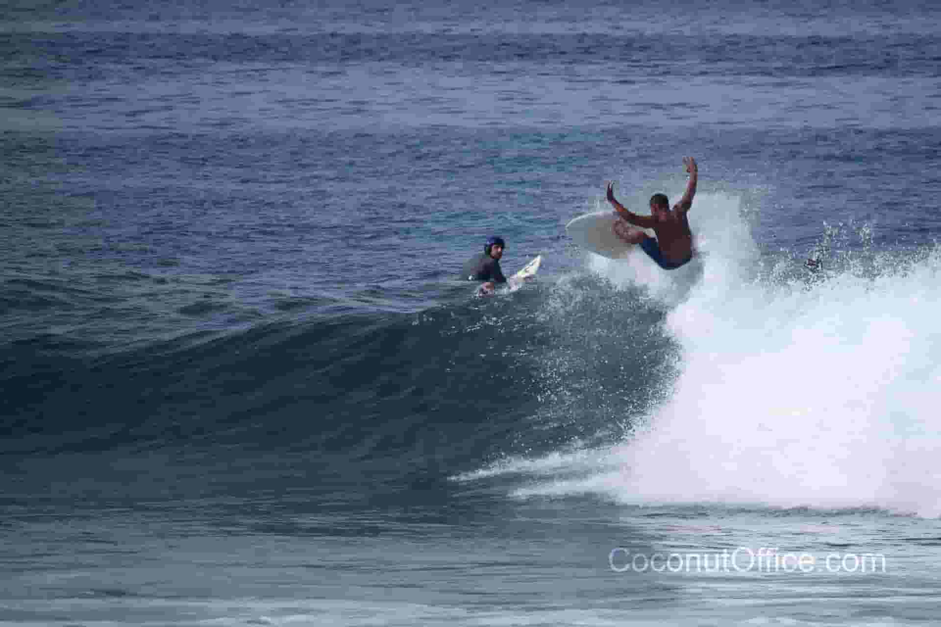 Getting air in Playa Hermosa.
