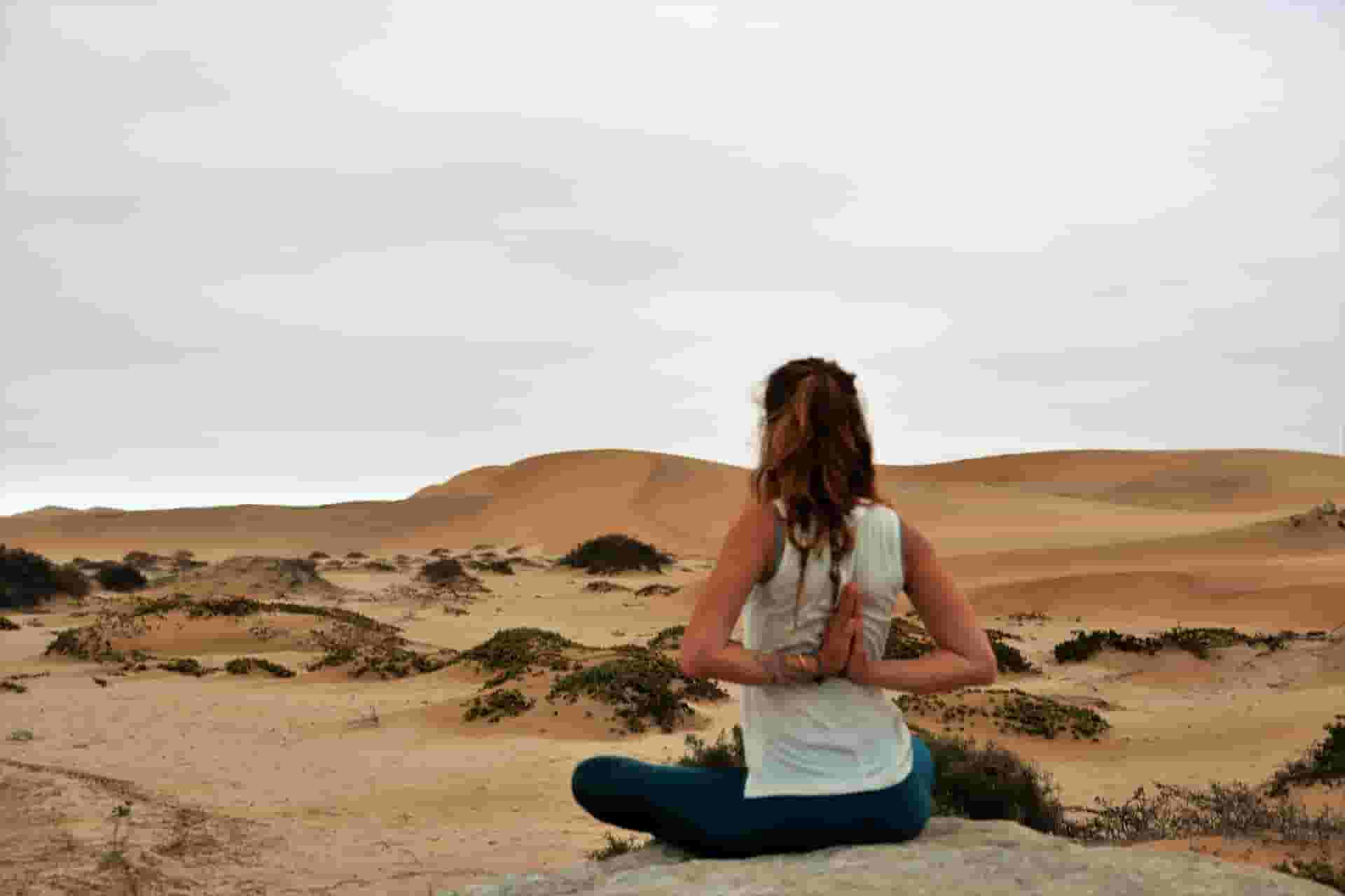 yoga in the dessert