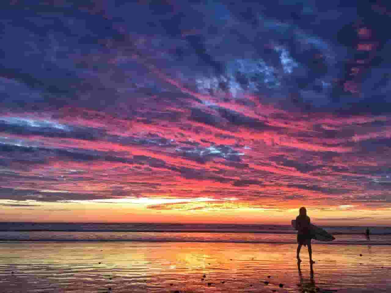 Sunset time
