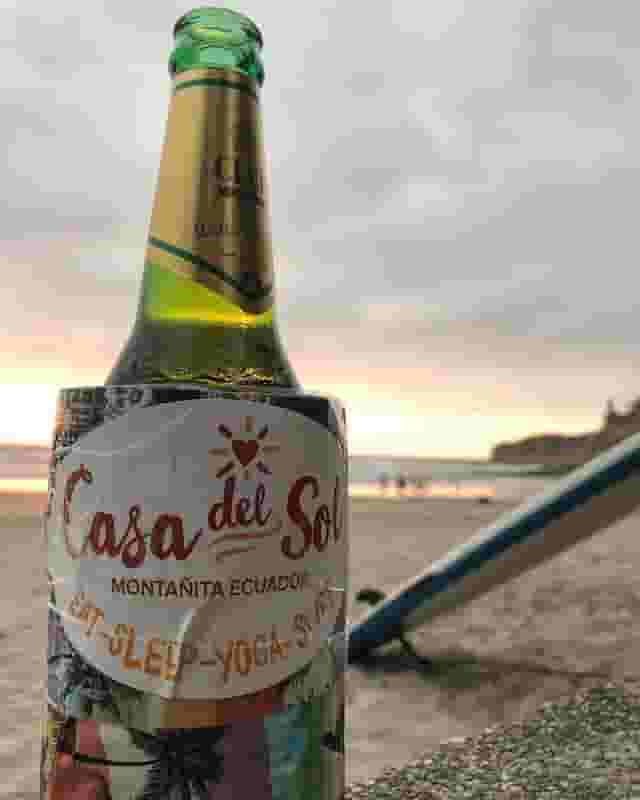 Well deserved beer after surf