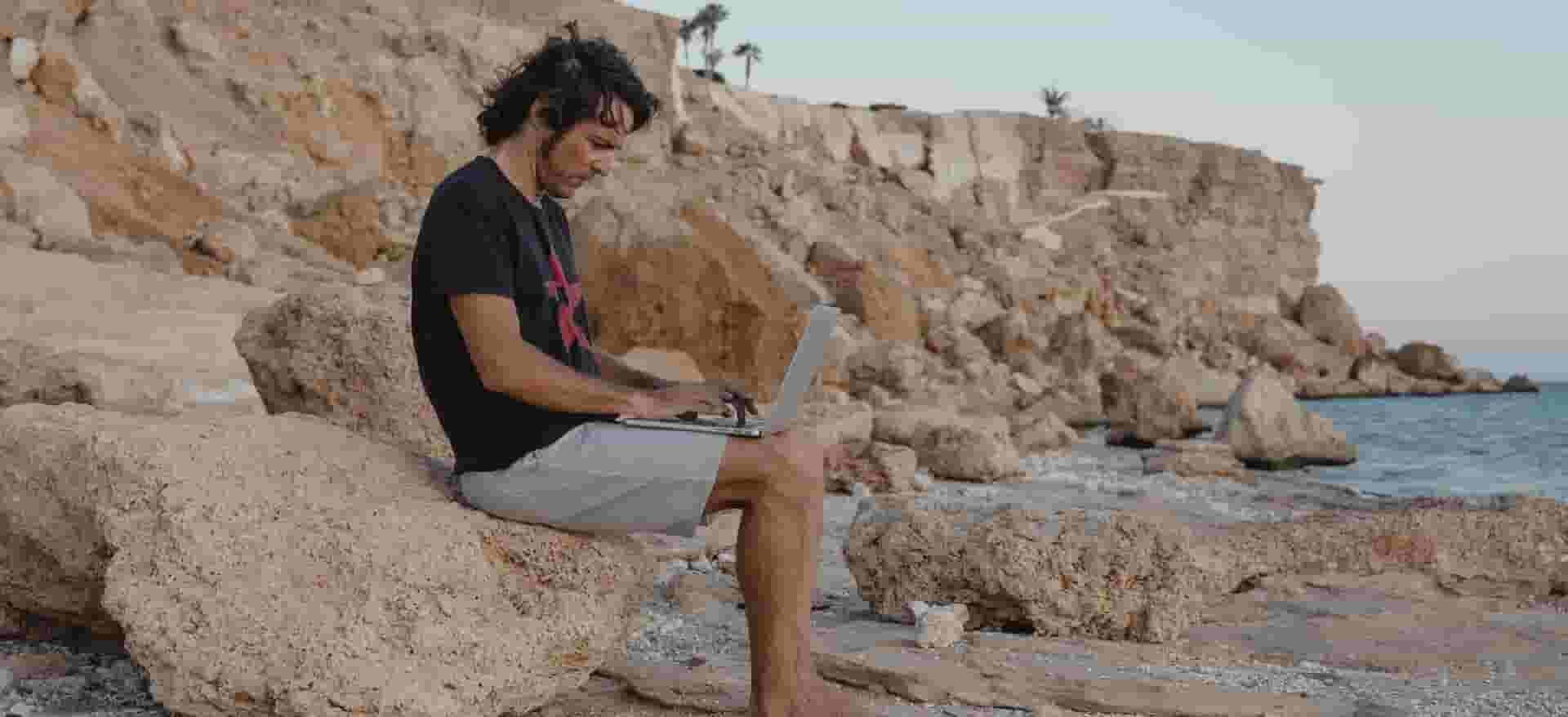 Working from Beach