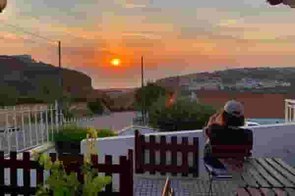 enjoying the sunset