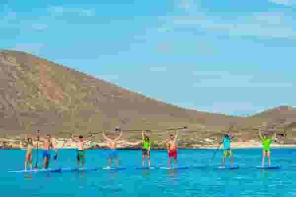 paddle boarding