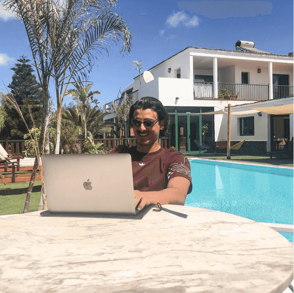 pool and work
