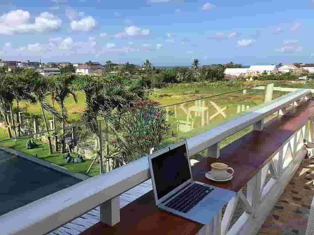 working with a view