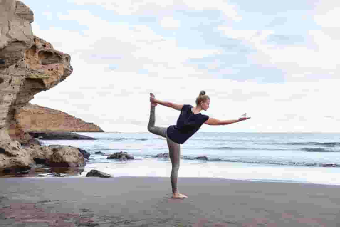 yoga on the beach