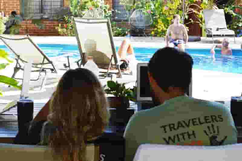 coworking by the pool
