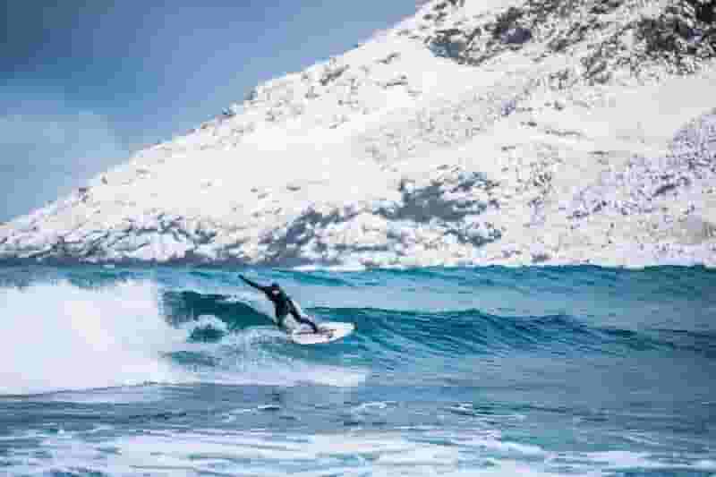 catching waves in cold water