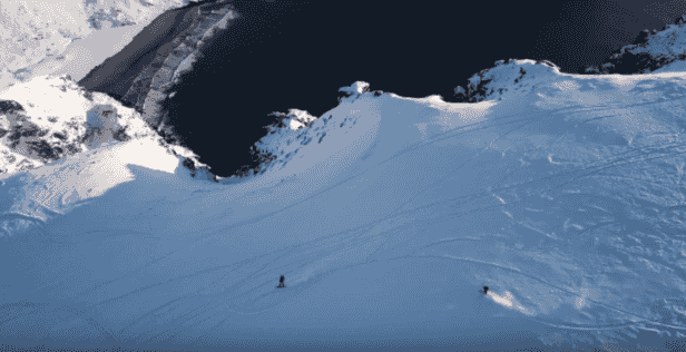skiing