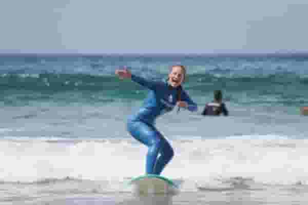 beginner surfer