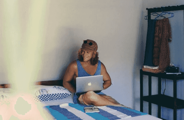 remote working from bed