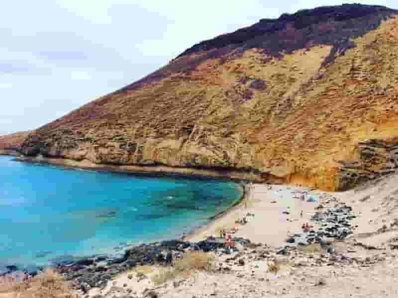 beach and mountain