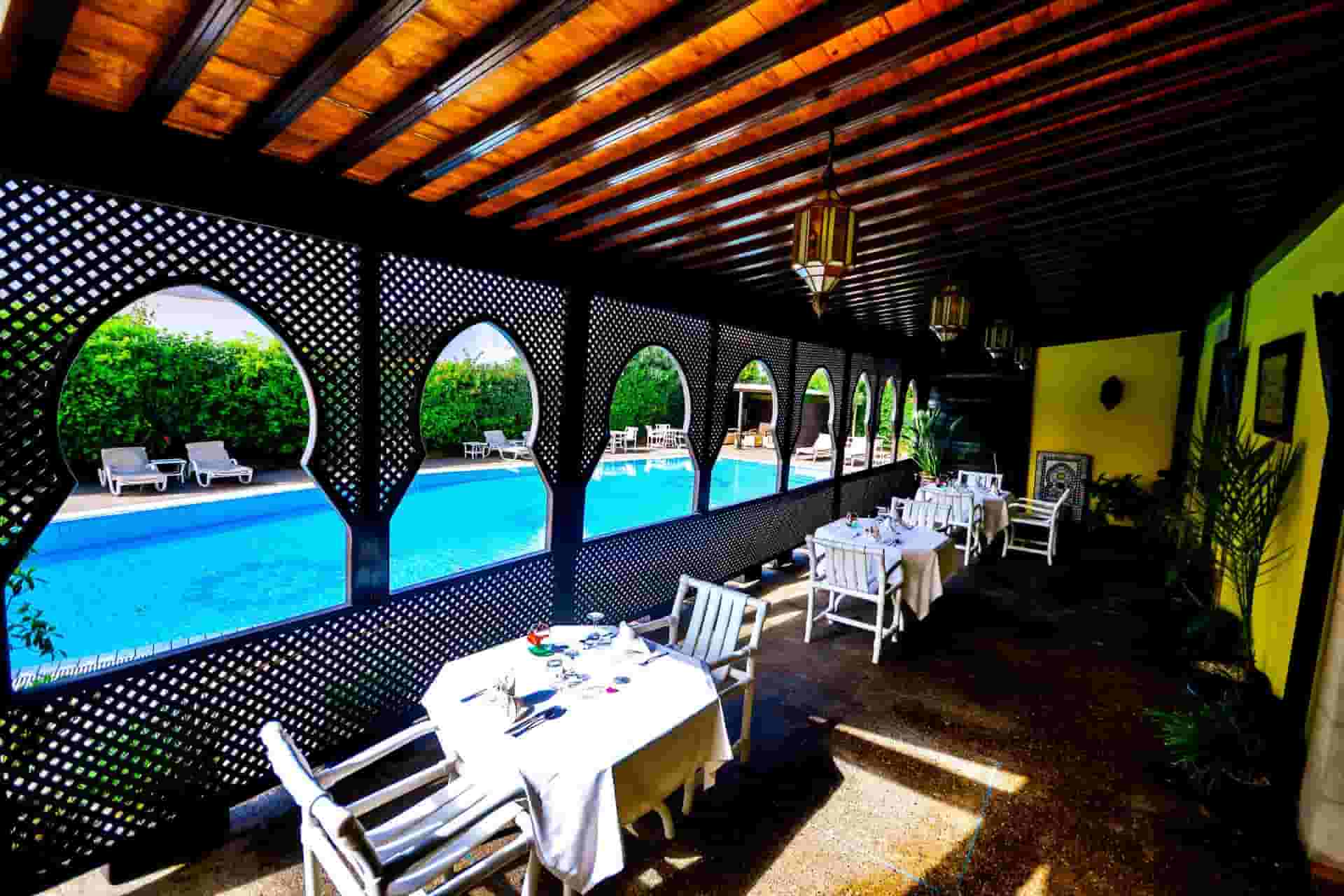 restaurant by the pool