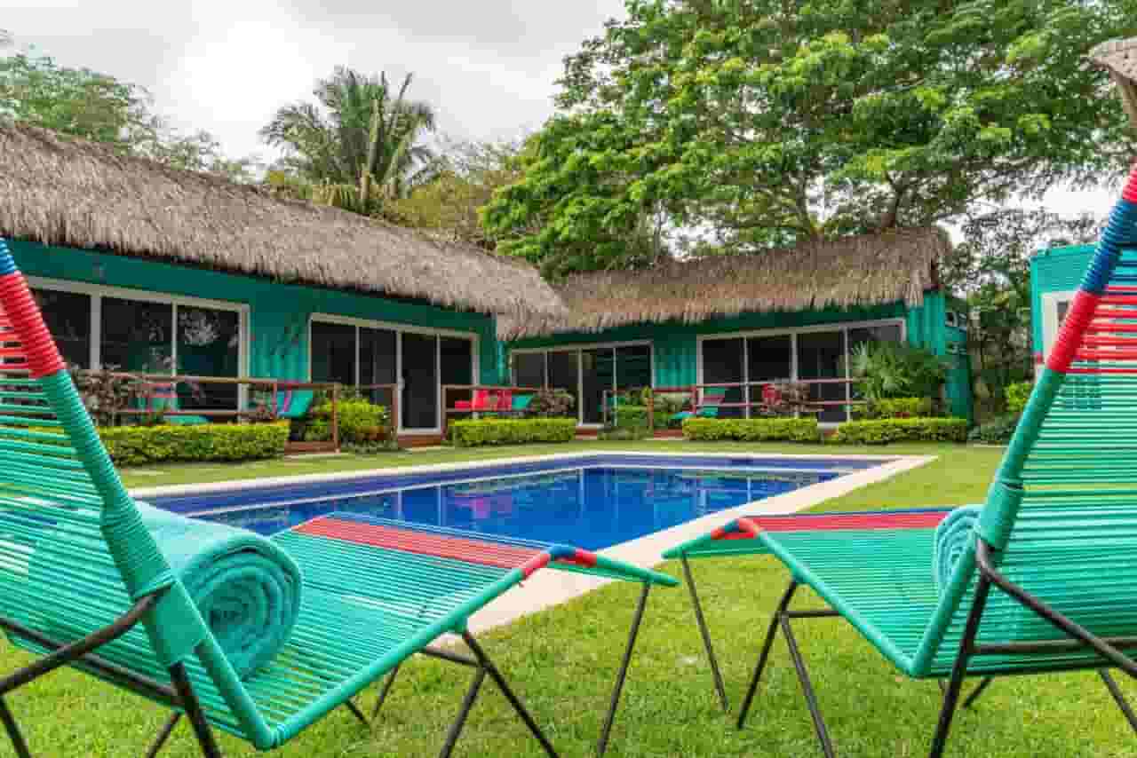 work next to the pool