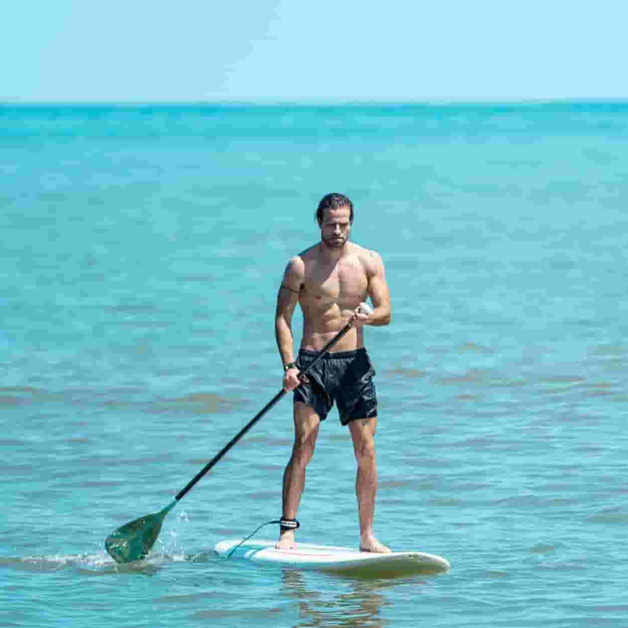 paddle boarding