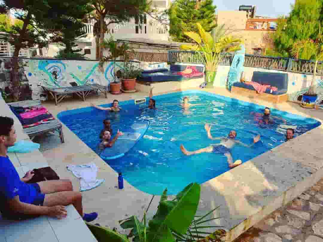 coliving pool chilling