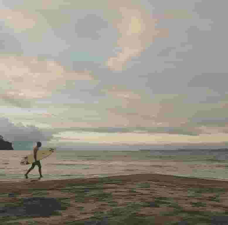 surfer on beach