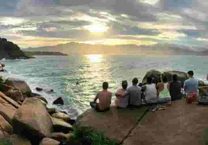 sunset ocean view