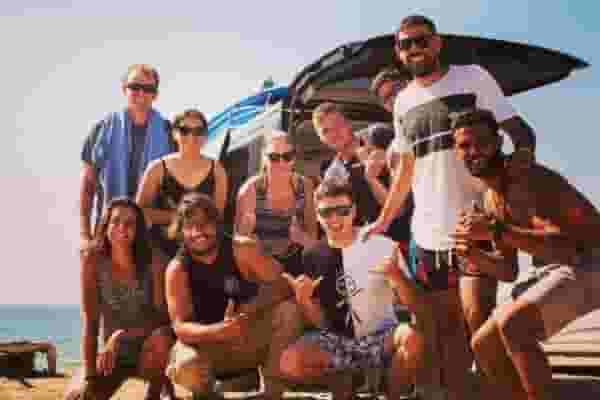Digital nomad surfers