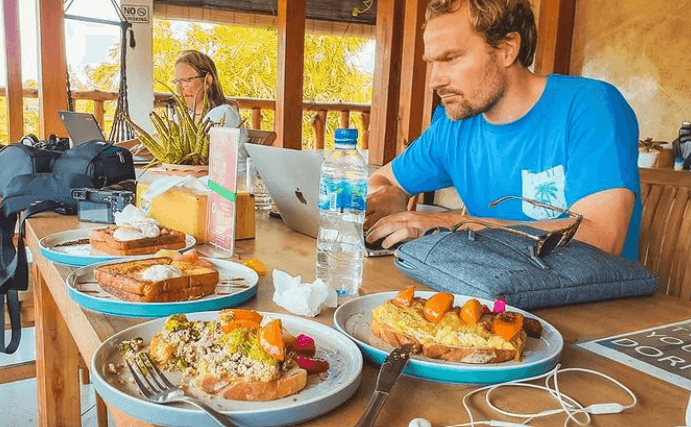 remote work cafee