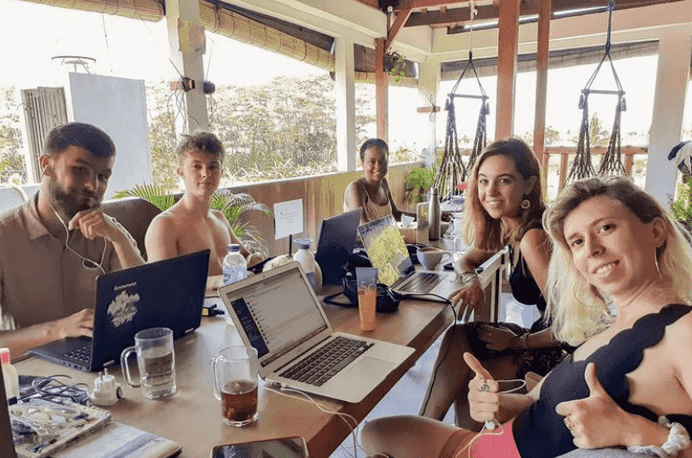 remote work office