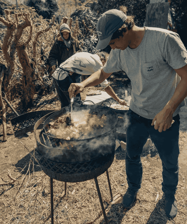 bbq in the making