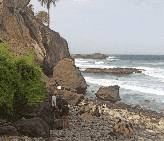 beach hike