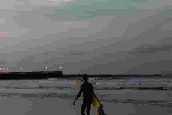 surfer on the beach
