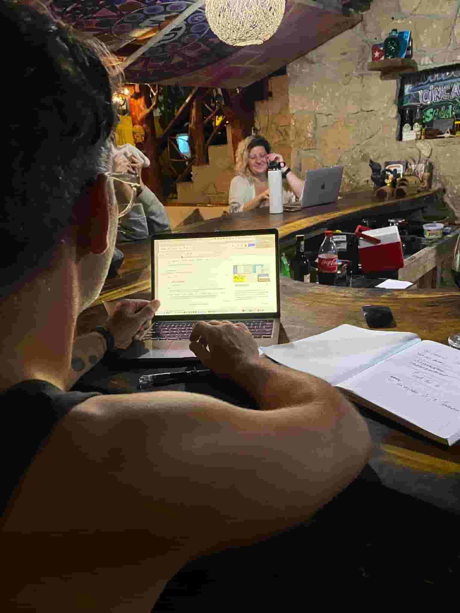 coworking in the bar