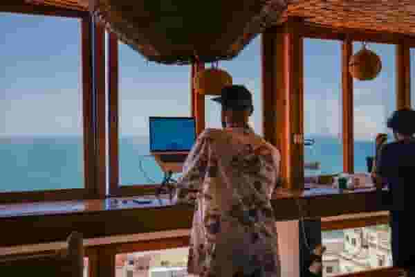 remote working with a view