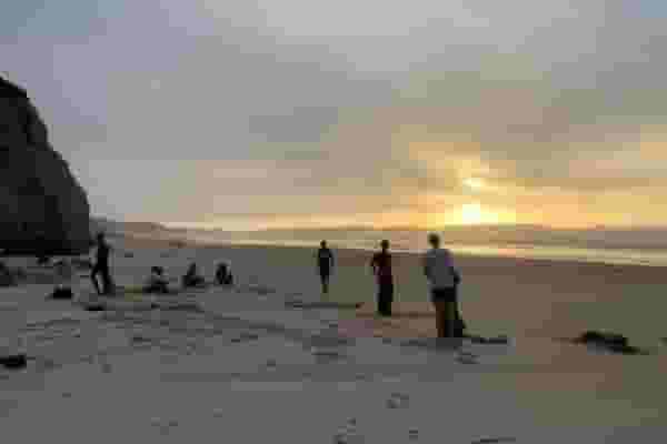 yoga on the beach
