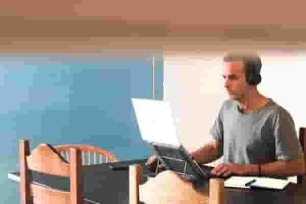 software developer working remotely