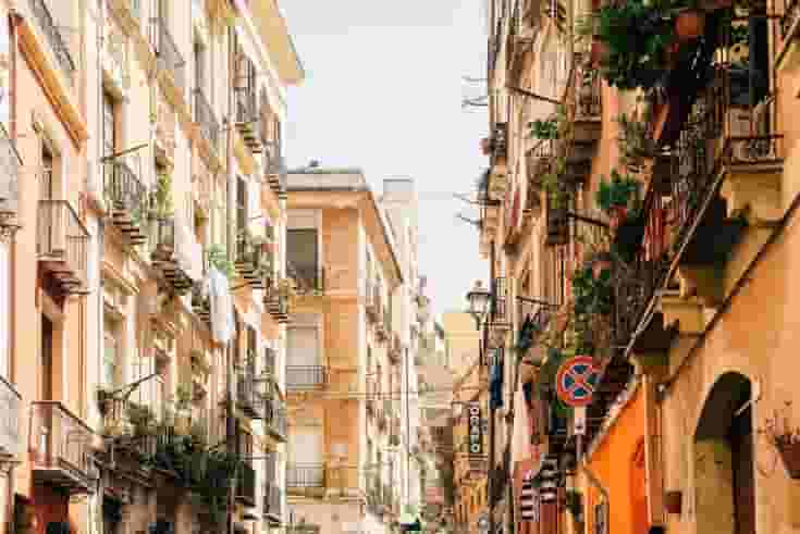the streets in cagliari