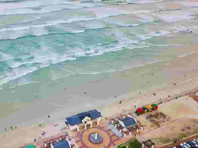 Muizenberg beach from above