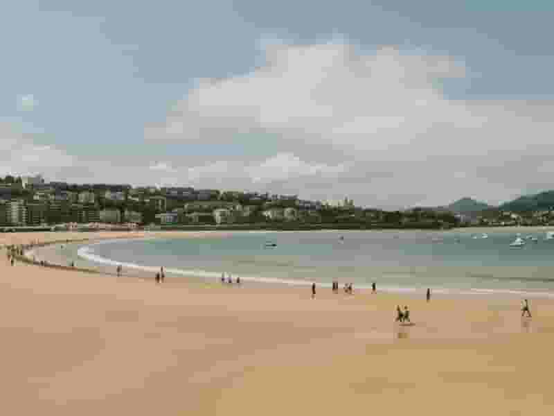 The beach in San Sebastian