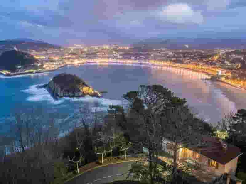 San Sebastian in the evening