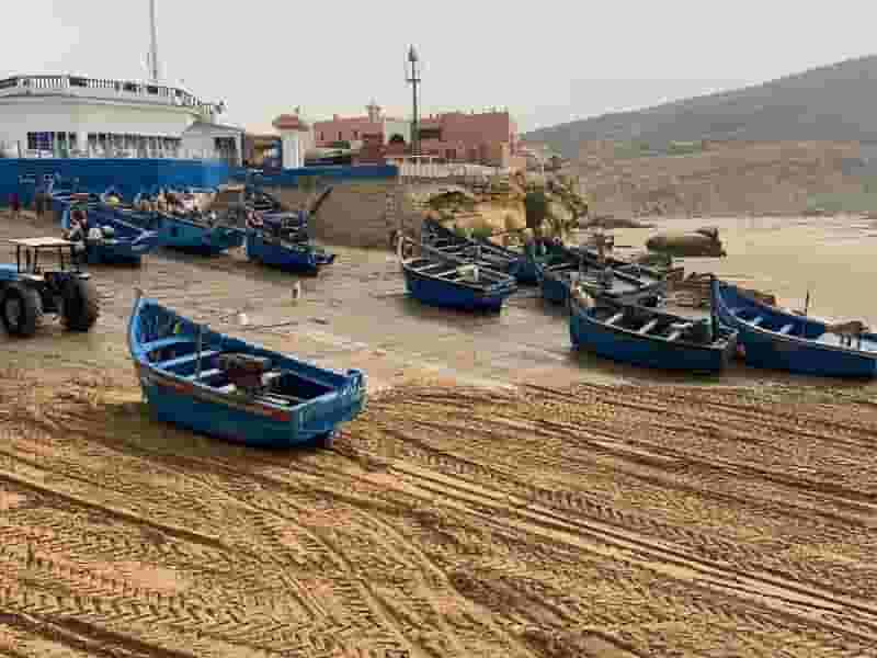 fishing boats in Imsouane