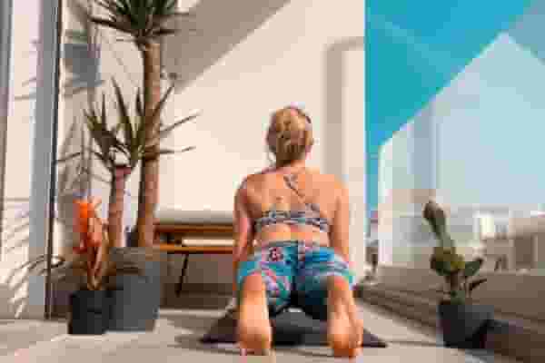 Morning Yoga on the Balcony