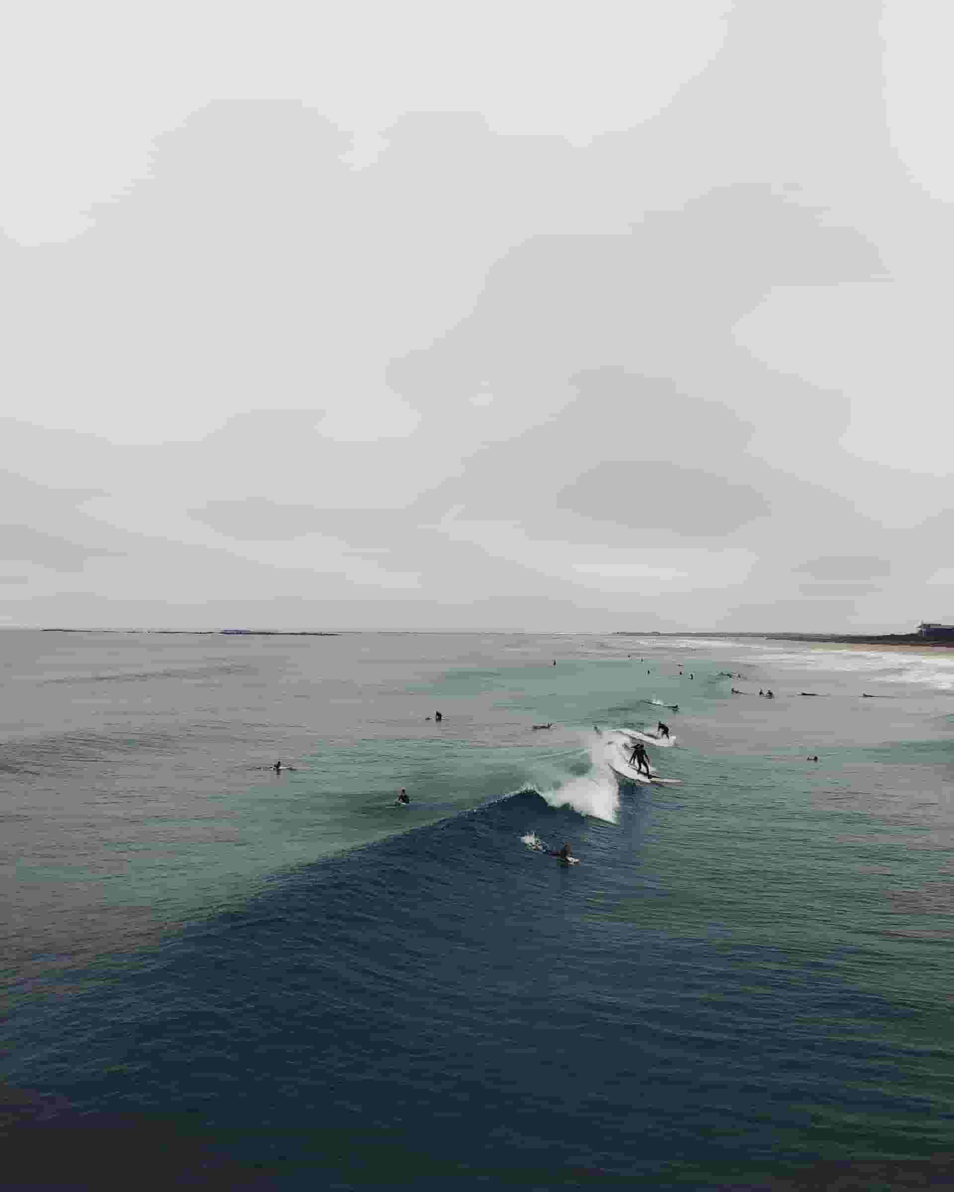 surfers in water