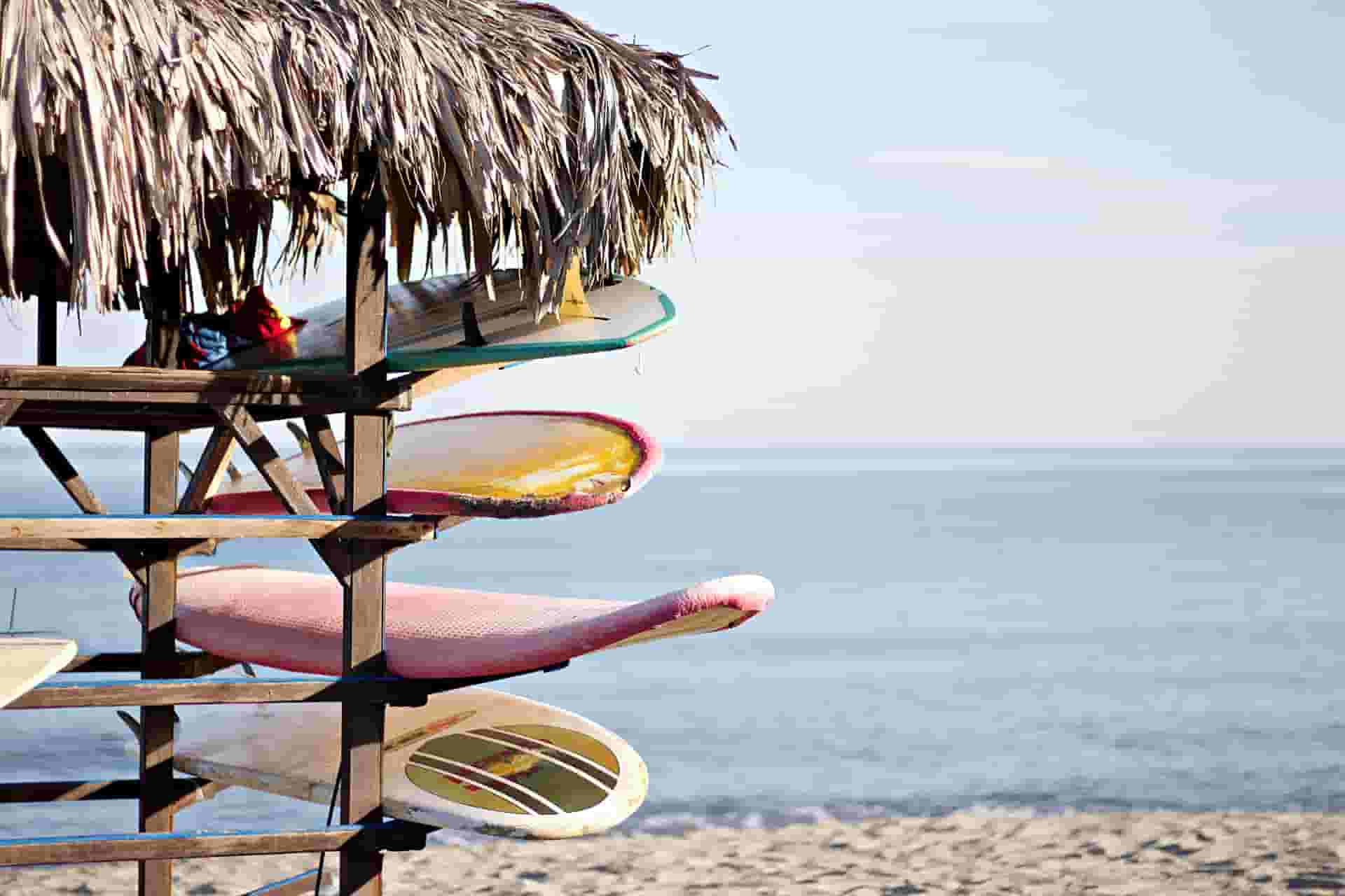 boards on beach