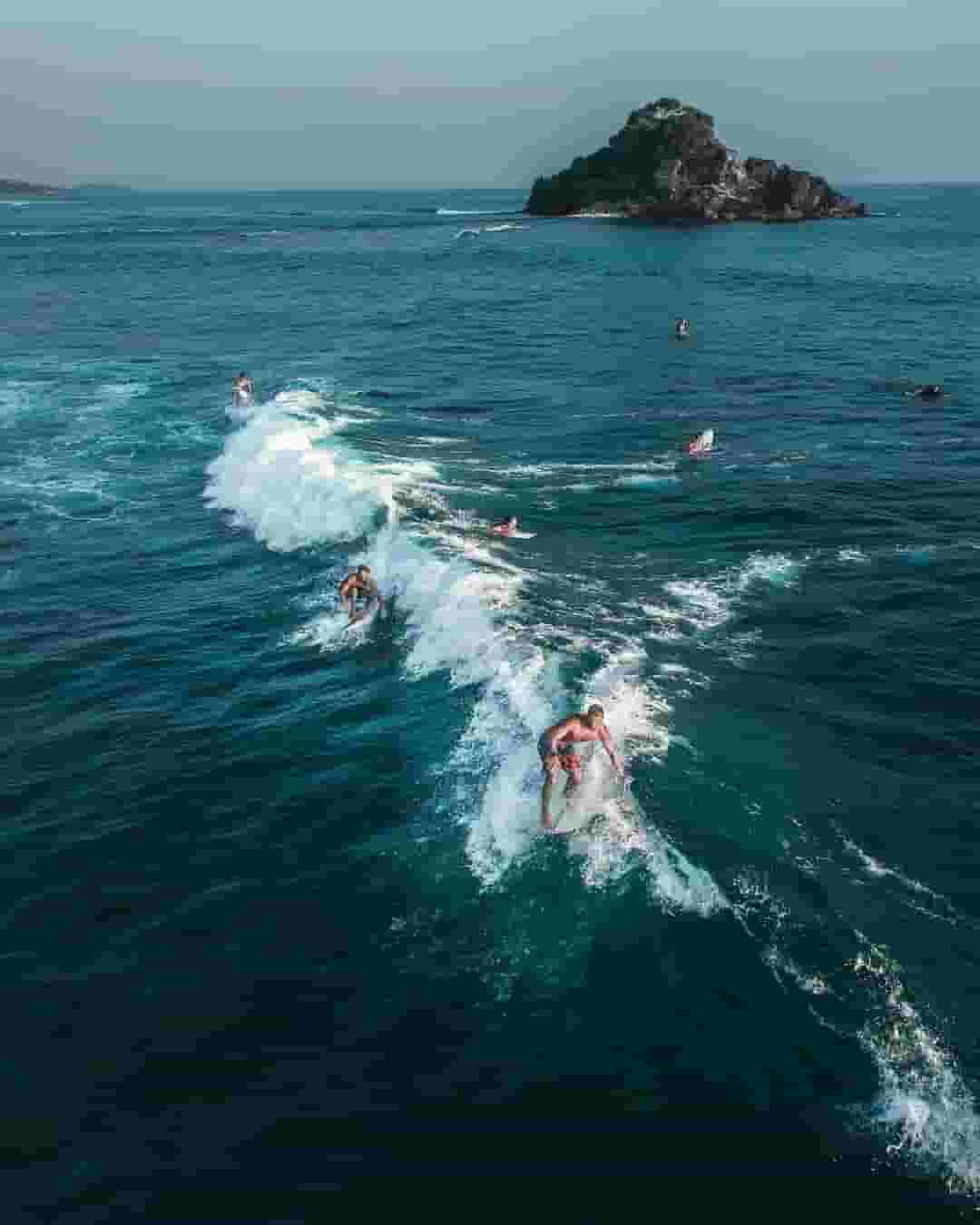 surfing in Sri Lanka