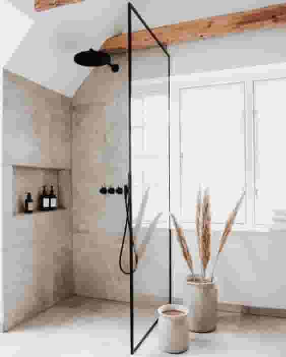 Black shower head