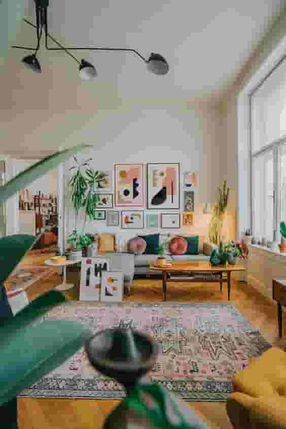 Colourful living room