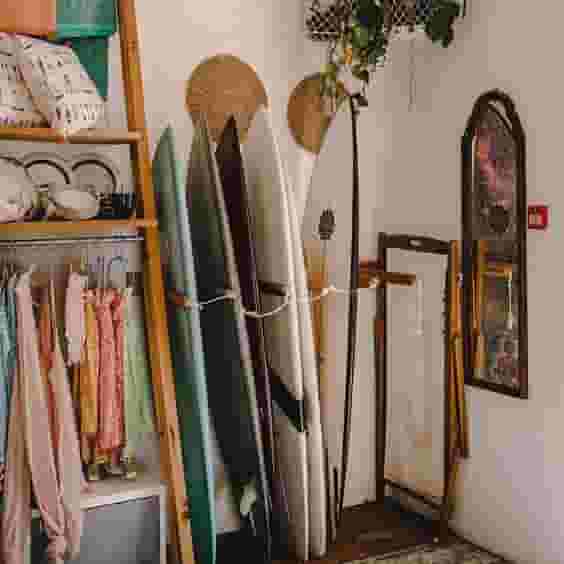 Surf board interior design