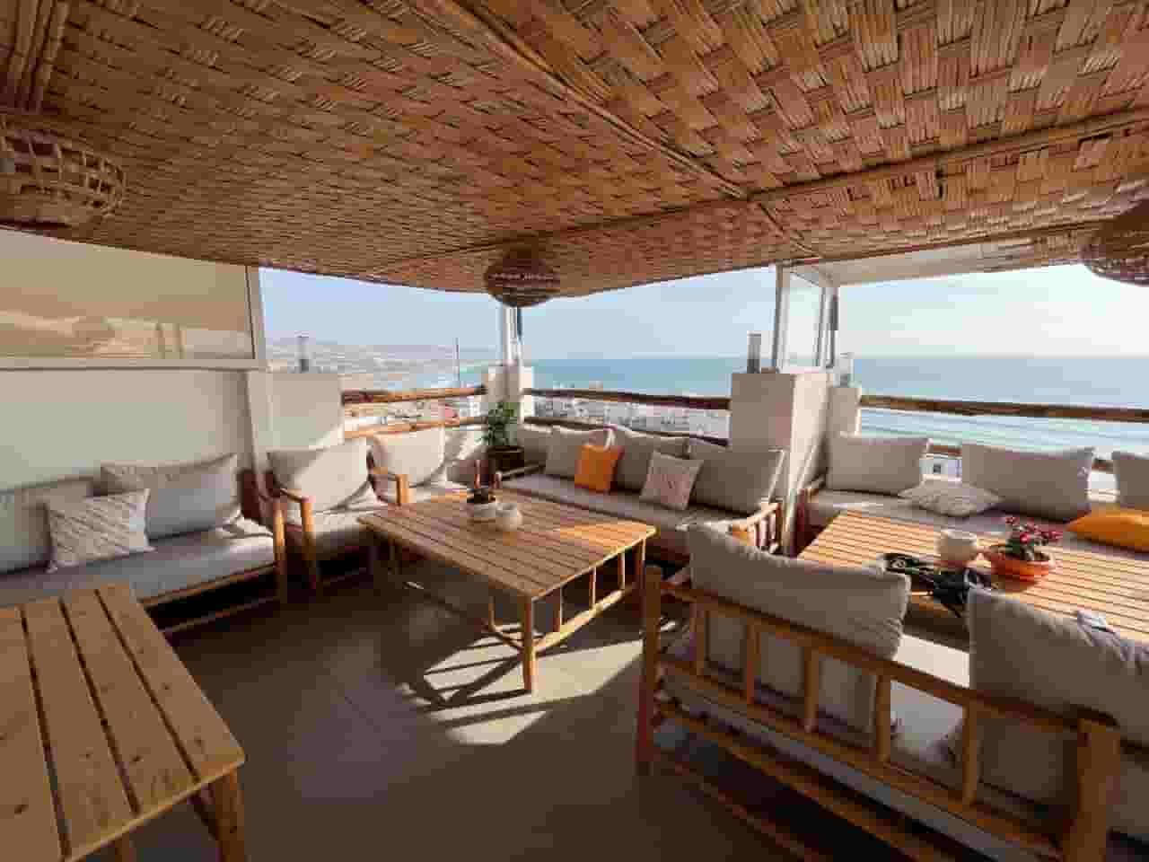 rooftop work lounge