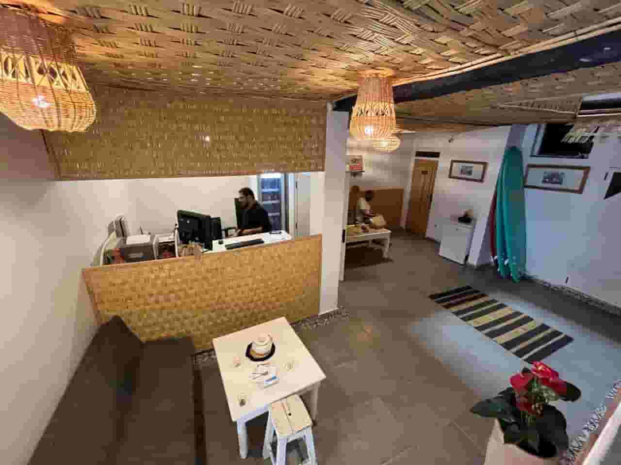 big blue hostel reception