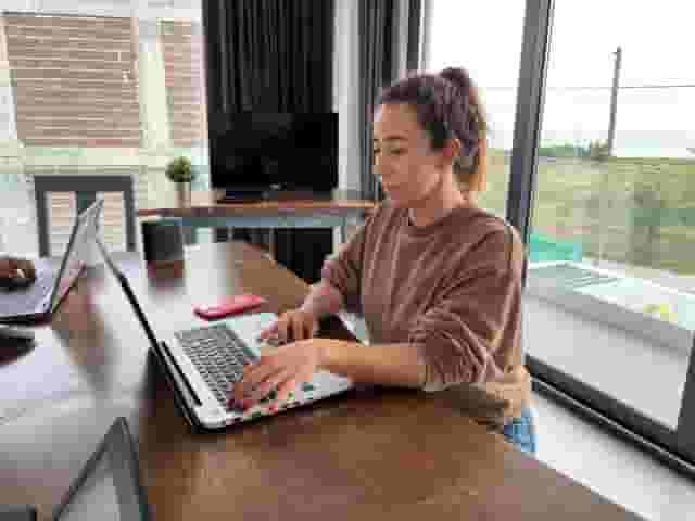 work and surf