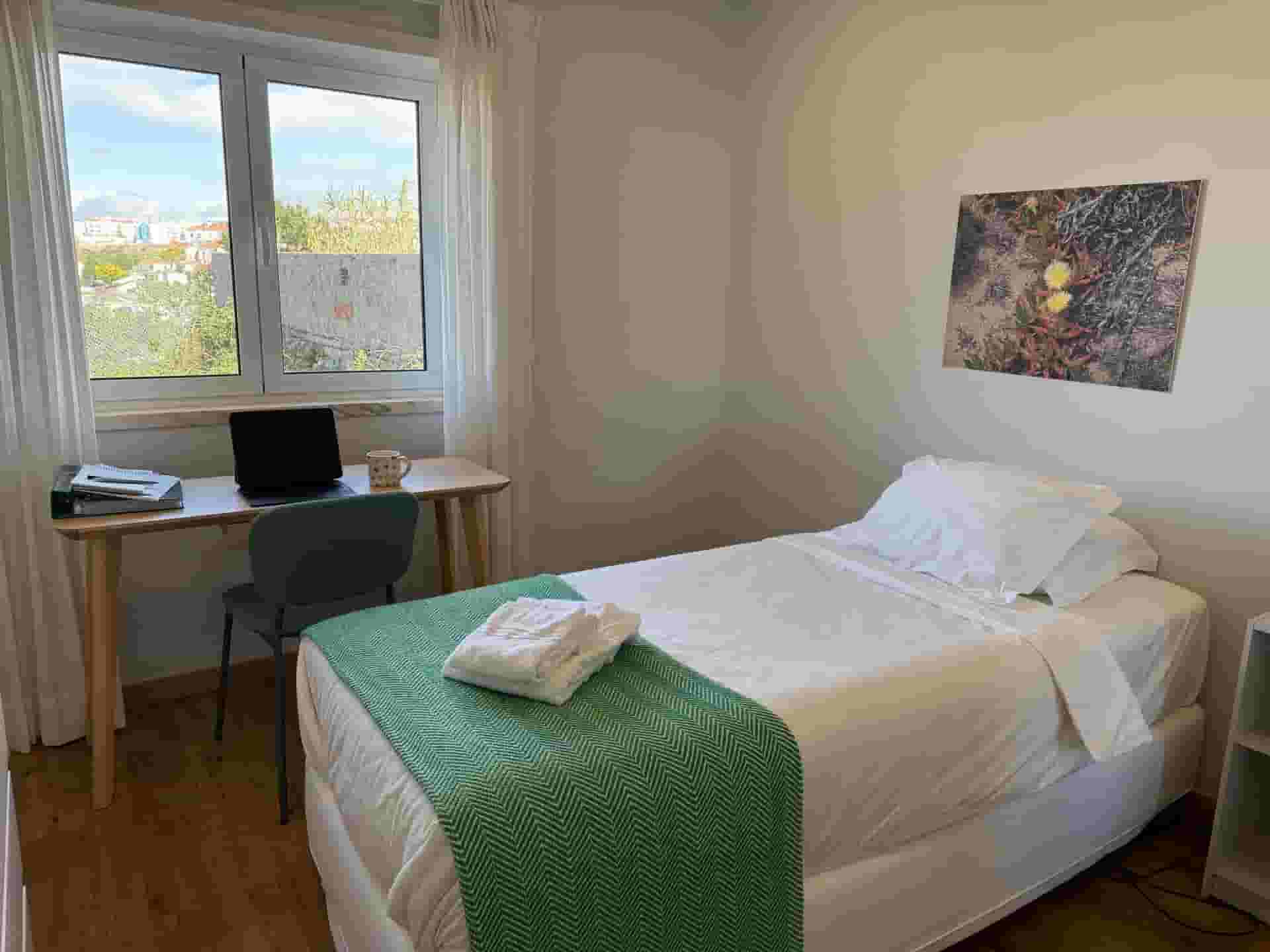 desk in room