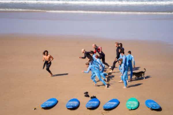 surf practice in costa caparica